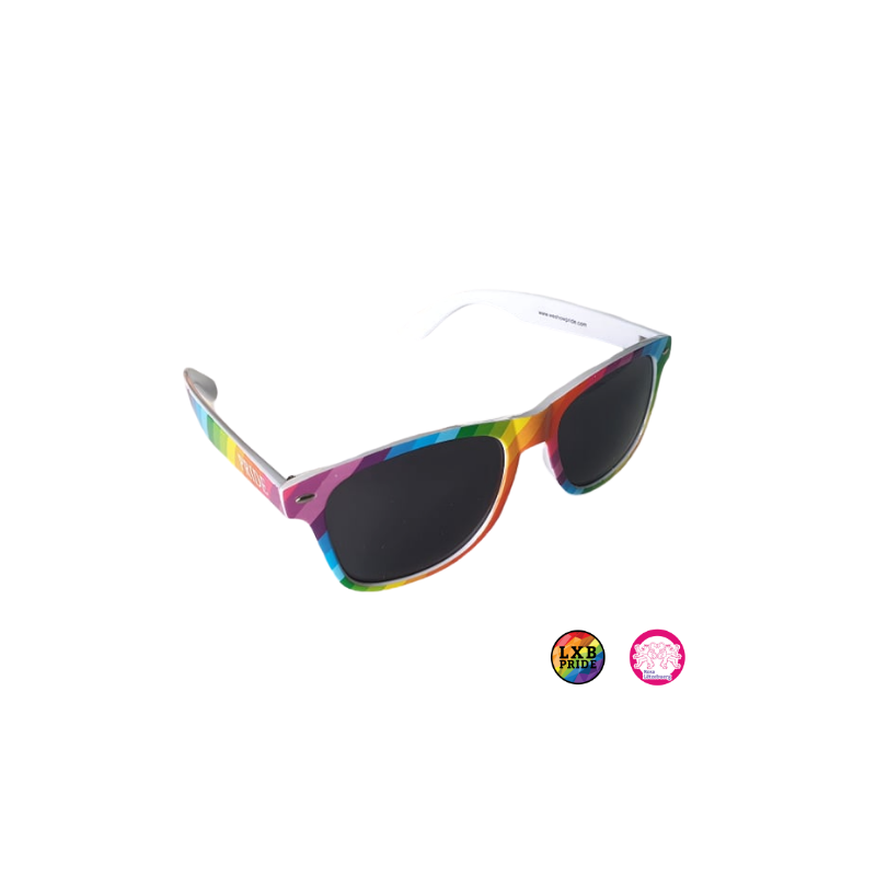 Sonnenbrille Regenbogenfarben